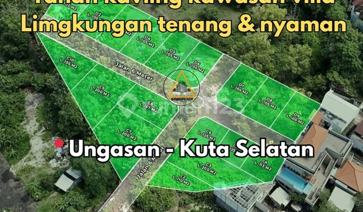Tanah Kavling Kawasan Villa Lingkungan Nyaman & Tenang di Ungasan