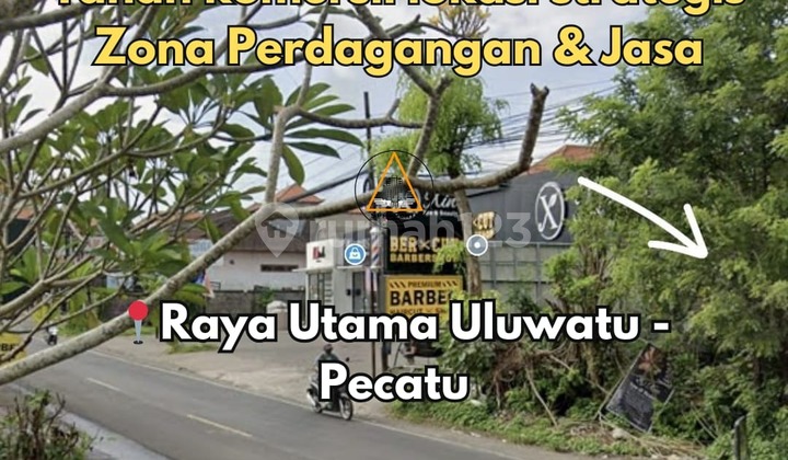 Tanah Komersil Lokasi Strategis Jalan Utama Raya Uluwatu, Pecatu