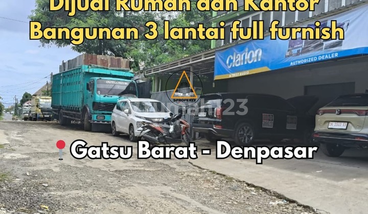 Dijual Rumah dan Kantor Lokasi Strategis di Gatsu Barat Denpasar Dijual Rumah dan Kantor Lokasi Strategis di Gatsu Barat Denpasar
