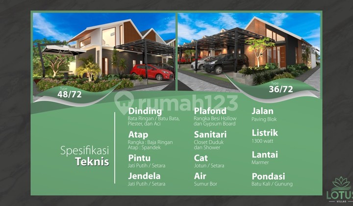 PROMO RUMAH 2 LANTAI LOTUS VILLAS GOWA 2