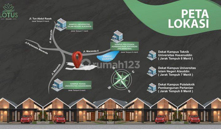 PROMO RUMAH 2 LANTAI LOTUS VILLAS GOWA 3