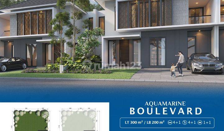 Rumah 2 Lantai Cluster Boulevard Aqumarine Citraland Tallasa City Makassar 1