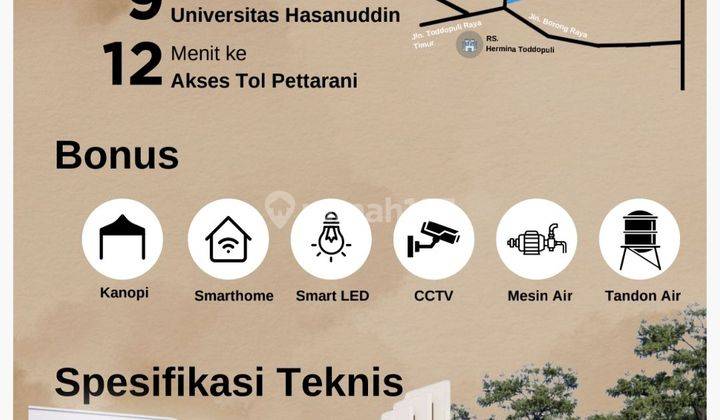 Rumah 2 Lantai Tengah  Kota Makassar Harga Terjangkau 2