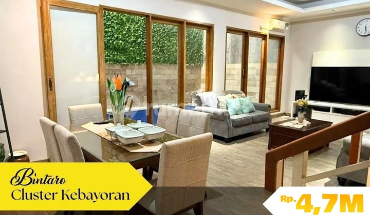 Dijualrumah Cantik Bagus dan Siap Huni di Cluster Kebayoran