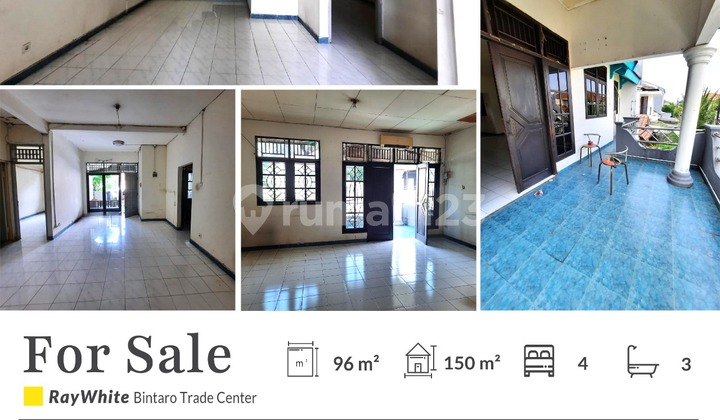 Rumah Murah Hitung Tanah di Bintaro Jaya Sektor 9