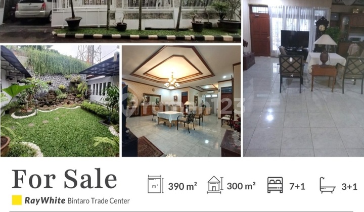 Rumah Mewah, Bagus, Siap Huni, Bangunan Kokoh Dan Halaman Luas Dalam Komplex Di Bintaro Jaya Sektor 9 2