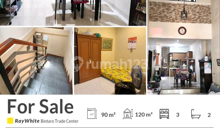 Rumah Siap Huni, Rapih Dalam Komplex di Bintaro Jaya Sektor 5