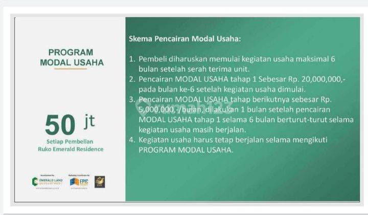 Ruko di gerbang emerald sepatan tangerang 3