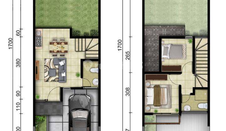 Dijual Rumah 2 Lt Tipe Violet di Magnolia Residence 2