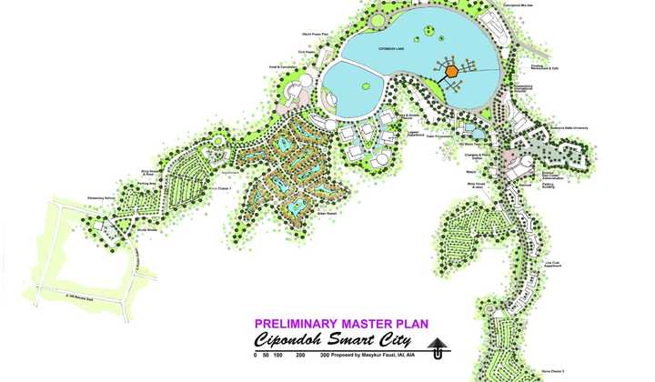 dijual cipondoh smart city 126 ha gratis danau