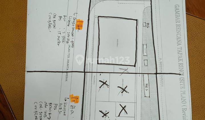 Dijual Cepat Ex Pabrik Lokasi Strategis Exit Tol Balaraja Barat 2