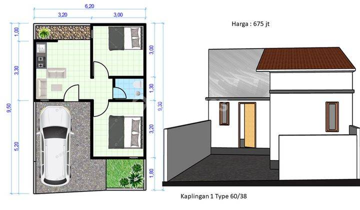 Rumah Murah Meriah di Antasura Denpasar Utara, Unit Terbatas 2