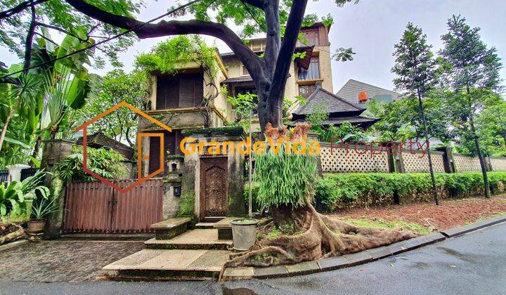 Pondok Indah Rumah Tropis Gaya Bali, Jalan Lebar, Private Lift. 1