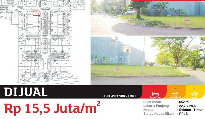 Dijual Kavling Siap Bangun Di Cluster Sutera Lavender Alam Sutera Tangerang 1