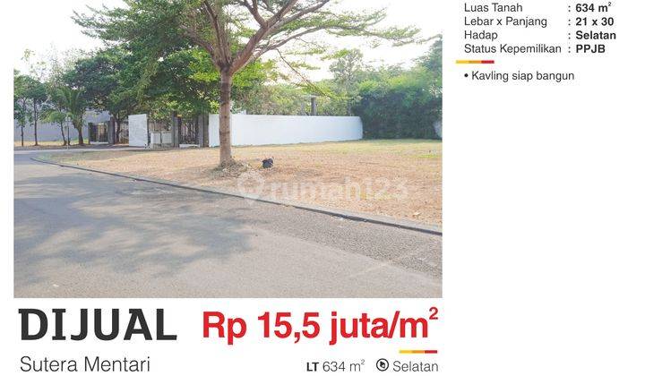 Hot Sale Kavling Sutera Mentari, Alam Sutera 1