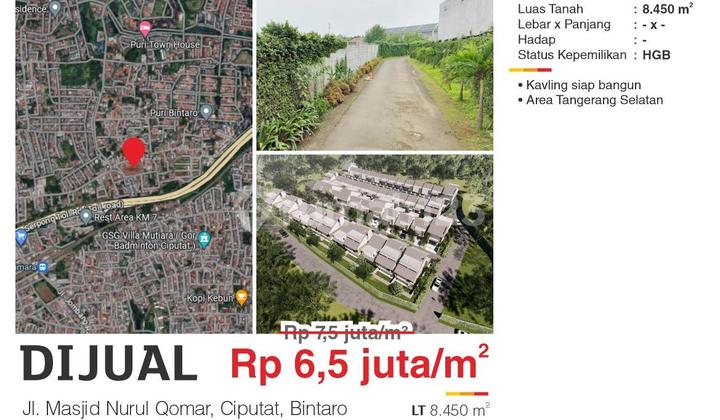 Kavling Komersial Siap Bangun Di Bintaro Sudah Pengerasan Tanah Kavling Komersial Siap Bangun Di Bintaro Sudah Pengerasan Tanah