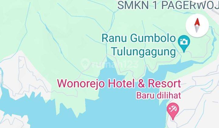 dijual tanah dan bangunan siap pakai di Waduk Wonorejo 1