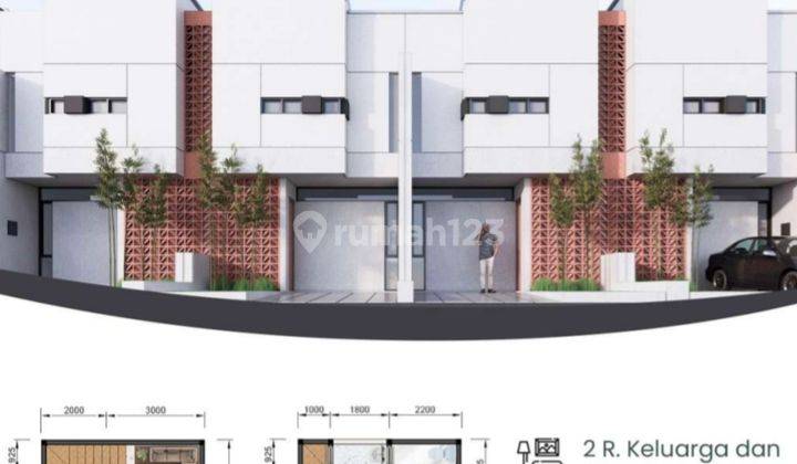 Rumah Dua lantai di pondok petir harga satu lantai dekat unpam 6