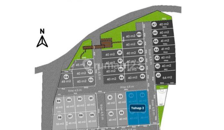Rumah Dua lantai di pondok petir harga satu lantai dekat unpam 7