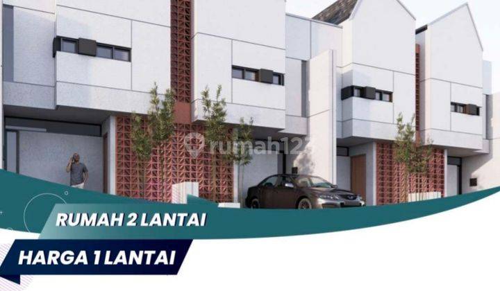 Rumah Dua lantai di pondok petir harga satu lantai dekat unpam 11