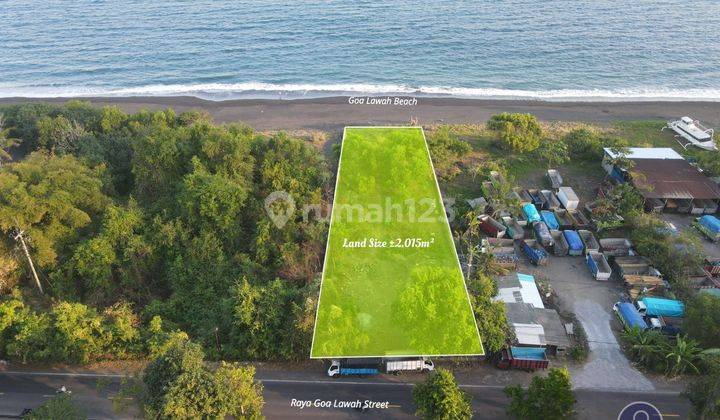 Disewakan Lokasi Tanah Exclusive Beachfront  Di Pantai Goa Lawah, Klungkung Bali 1