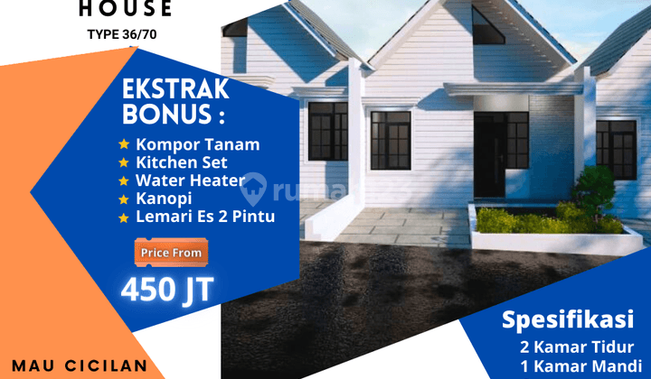 Cash All In, Cicilan Hemat Tanpa Bank. Rumah Sayap Cimahi Dkt Pemkot 1