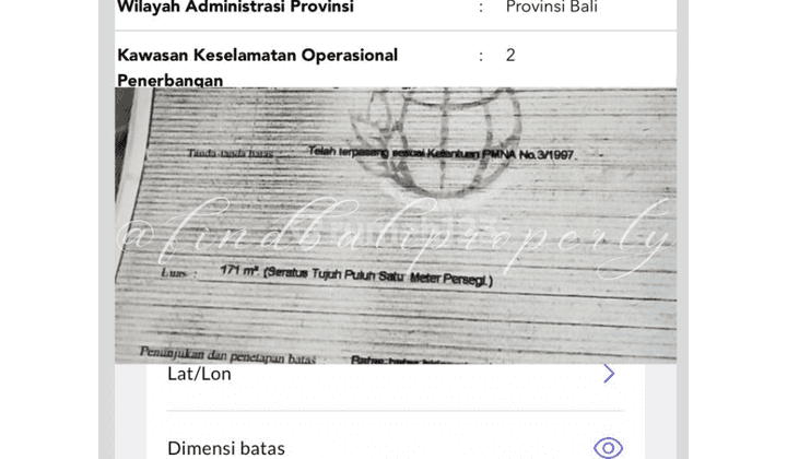 Sebidang Tanah Kecil Lingkungan Villa di Sanur SHM 6