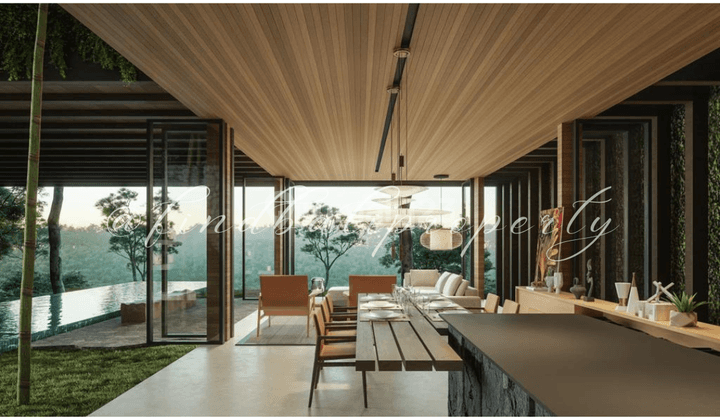 OFFPLAN LUXURY MODERN TROPICAL VILLA WITH GREENBELT RICEFIELD & RIVER VIEW 2