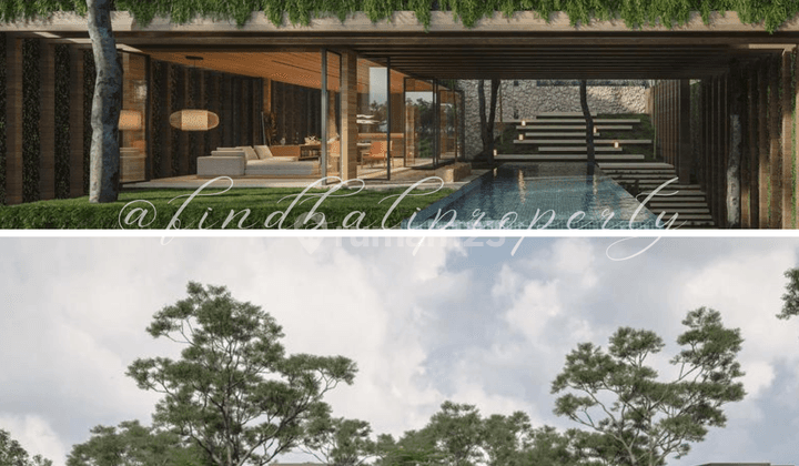 OFFPLAN LUXURY MODERN TROPICAL VILLA WITH GREENBELT RICEFIELD & RIVER VIEW 4