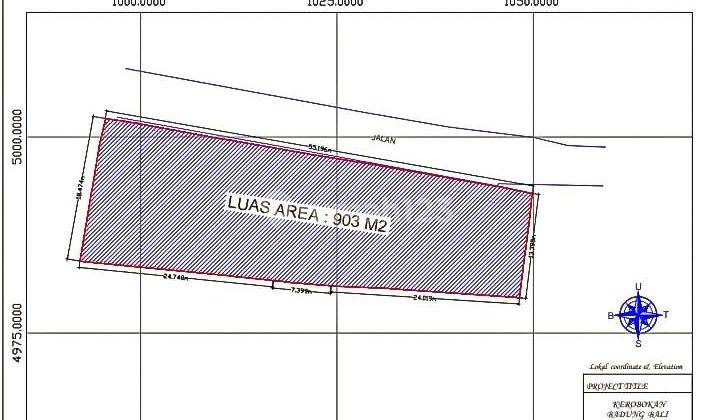 F O R S A L E Commercial Land 9 Are Kerobokan Location 2