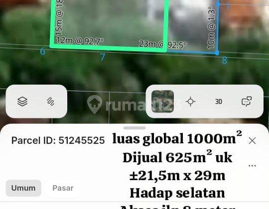 f r e e h o l d  Di jual Tanah Premium Renon Ring 1, hanya berjarak ± 200 meter dari lapangan Bajra Sandhi  2