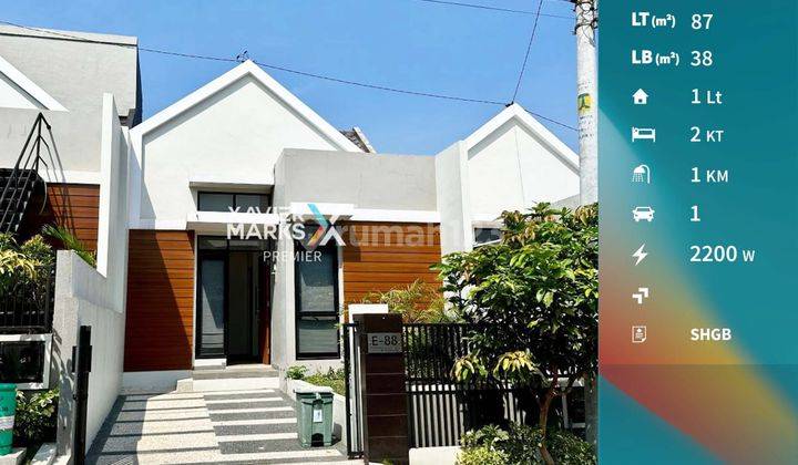 Dijual Rumah Baru di Riverfront Kedungkandang Malang Dekat Exit Tol 1