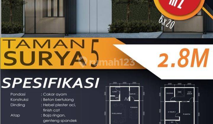 Rumah Minimalist Taman Surya 5 Harga 2.8 M Jual Cepat 1