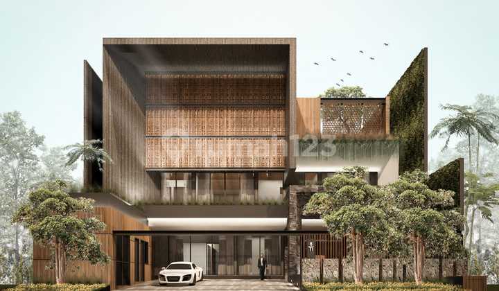 tampak depan rumah tropical concept 20x30 trimaran
