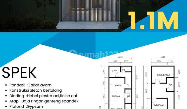 Rumah Puri Permata 4x15 Cipondoh Minimalis Brand New 1