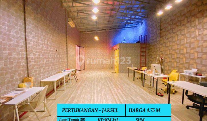 Jual Cepat Rumah Kantor Siap Huni Dan Tempati Lt 301 di Pertukangan Jaksel 1