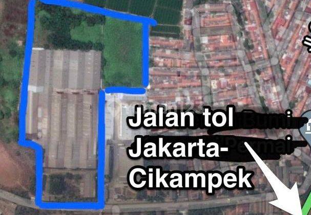 Dijual Pabrik di Kosambi Karawang Timur, Luas 3hektar, Dekat Exit Tol Dan Stasiun 2