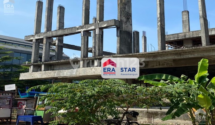 Jual Bangunan Setengah Jadi bisa untuk Rumah dan Kantor di Premium Area Patal Senayan Jakarta Selatan