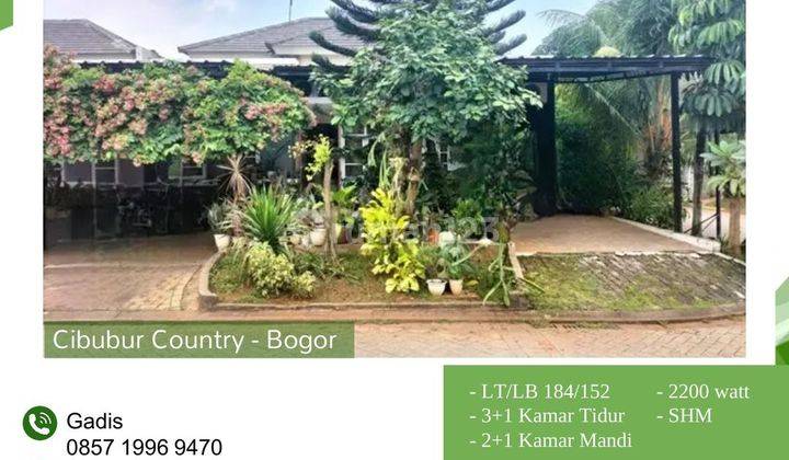 Dijual Rumah cluster di Cibubur country ,  1