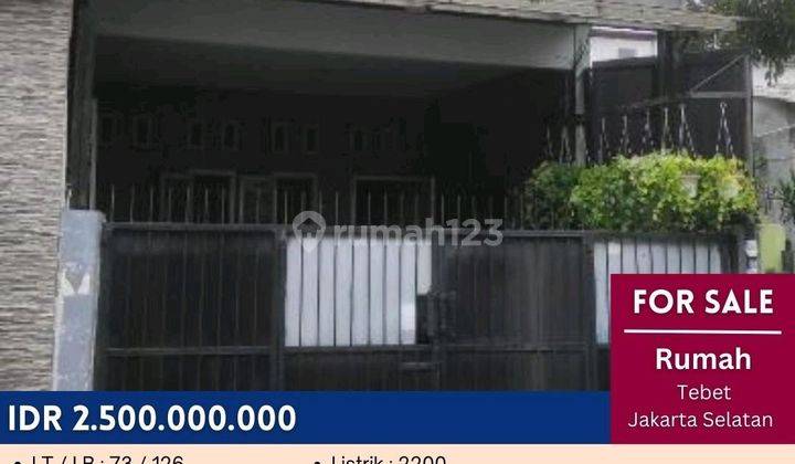 Dijual Rumah Di Manggarai, Jakarta Selatan 1