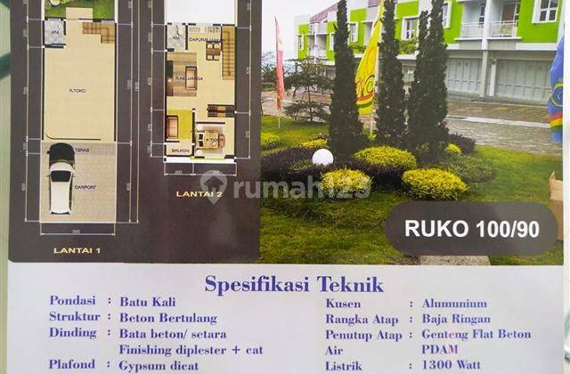 Ruko 2 Lantai, Di Mainroad Jl. Kolmas Cimahi, Di Depan Komplek Perumahan 10