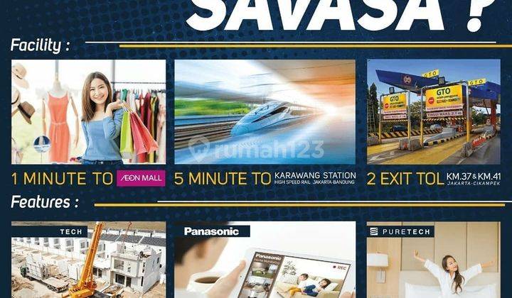 Rumah Mewah Savasa Di Depan Aeon Mall Deltamas Cikarang 12