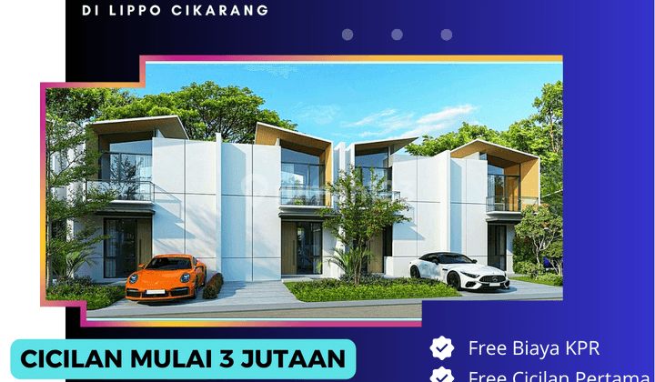 All In 10juta Tanpa Dp, Rumah 2 Lantai Di Lippo Cikarang, Cicilan Hanya 3jutaan 1