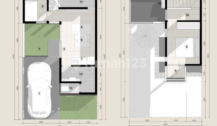 Rumah Katapang Cluster Asri Tipe Grove 2