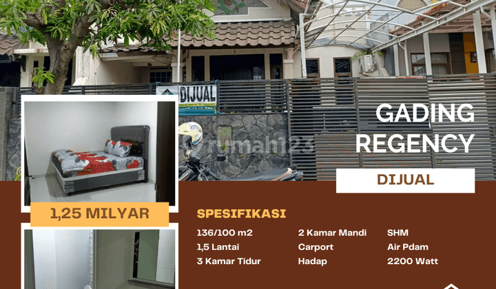 Dijual Cepat Rumah Termurah di Komplek Gading Regency Bandung 2