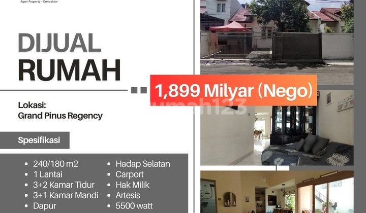 Jual cepat rumah termurah harga NJOP di Pinus Regency Bandung