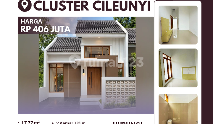 Rumah Indent 400 Jutaan bisa KPR di Cileunyi, Bandung