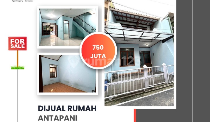 Two-story house in Antapani, Bandung City, super strategic location.