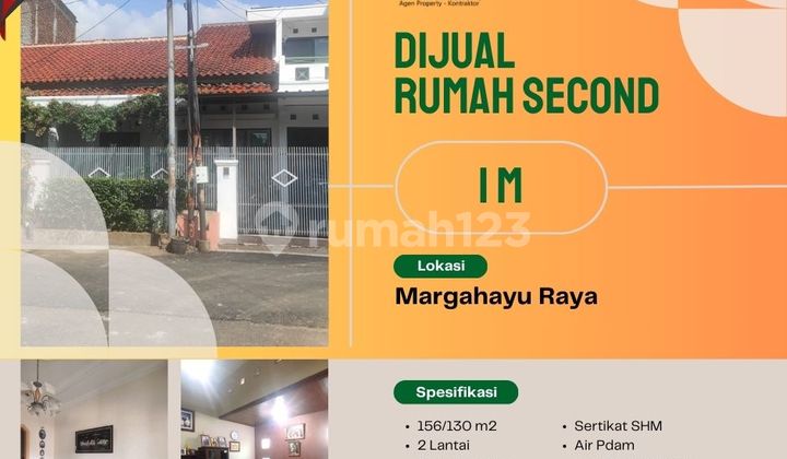 Dijual cepat rumah di Komplek Margahayu Raya, Rancasari Bandung 