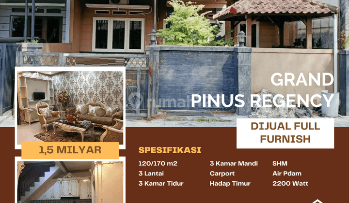 Dijual Rumah Strategis di Pinus Regency Full Furnished Terawat 1